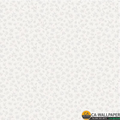 Alternative view of วอลเปเปอร์ลายดอกไม้เล็กมินิมอล สีเทาอ่อนพื้นสีขาว No.56152-1