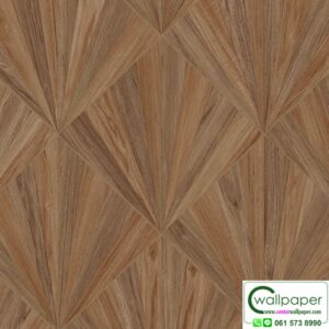 วอลเปเปอร์ลายไม้โมเดิร์น สีน้ำตาลเหลือบทอง No.81222-4