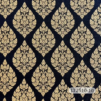 วอลเปเปอร์ลายพุ่มข้าวบิณฑ์ สีดำ No.LT2510-10