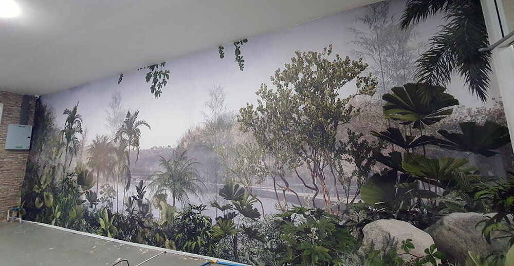 10 meter printed wallpaper