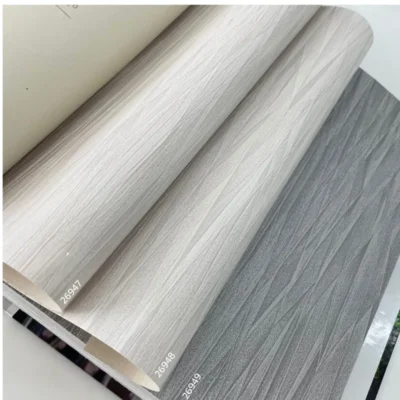 Alternative view of วอลเปเปอร์ลายเส้นสีขาวน้ำตาล No.26947