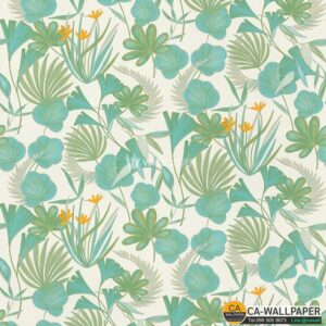 วอลเปเปอร์ลายใบไม้ Tropical No.466621