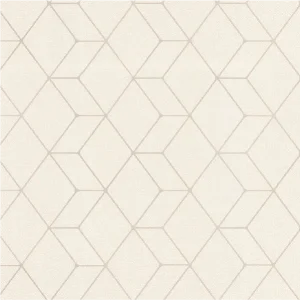 วอลเปเปอร์สไตล์โมเดิร์น ลายลูกบาศ์กสีครีม