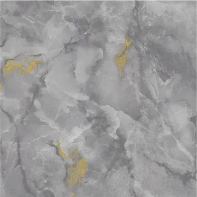 Alternative view of วอลเปเปอร์ลายหินอ่อน สีเทาเข้มปนสีทอง No.10258-9