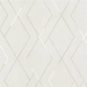 วอลเปเปอร์สไตล์โมเดิร์นลายซิกแซก สีเทาอ่อน No.10314-1