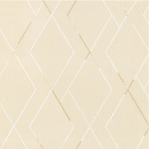 วอลเปเปอร์สไตล์โมเดิร์นลายซิกแซก สีครีม No.10314-3