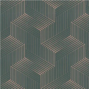 วอลเปเปอร์โมเดิร์นกราฟฟิคสีชมพูพื้นเทาดำอมเขียวเข้ม