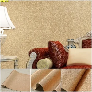 วอลเปเปอร์ลายเส้นไหม สีทองแดง No.13861