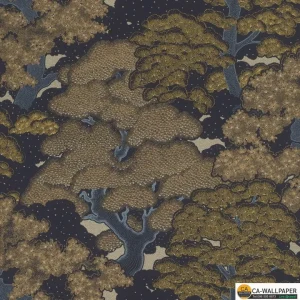 วอลเปเปอร์ลายใบไม้สไตล์ทรอปิคอล