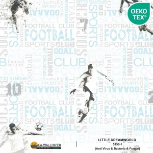วอลเปเปอร์ห้องเด็ก ลายฟุตบอล No.5158-1