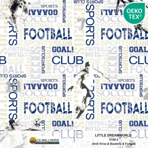 วอลเปเปอร์ห้องเด็ก ลายฟุตบอล No.5158-2