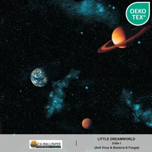 วอลเปเปอร์ห้องเด็ก ลายกาแล็คซี่ No.5164-1