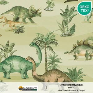 วอลเปเปอร์ห้องเด็ก ลายไดโนเสาร์ No.5173-1