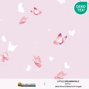 วอลเปเปอร์ห้องเด็ก ลายผีเสื้อ No.5177-2
