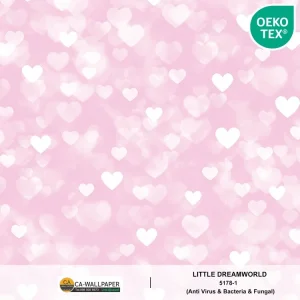 วอลเปเปอร์ห้องเด็ก ลายหัวใจ No.5178-1