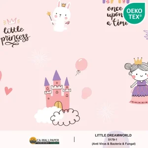 วอลเปเปอร์ห้องเด็ก ลายเจ้าหญิง No.5179-1
