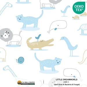 วอลเปเปอร์ห้องเด็ก ลายสวนสัตว์ No.5187-1