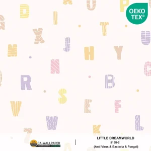 วอลเปเปอร์ห้องเด็ก ลายตัวหนังสือ Witty No.5188-2