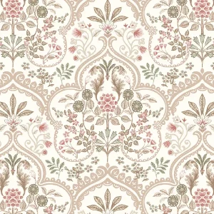 วอลเปเปอร์ลายดอกไม้วินเทจ No.52502-1