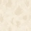 วอลเปเปอร์ลายใบไม้ สีน้ำตาลอ่อน No.70513-2