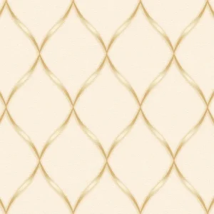 วอลเปเปอร์โมเดิร์นสีครีมทอง No.70515-2