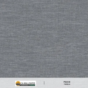 วอลเปเปอร์ลายผ้า สีเทาอมน้ำเงิน