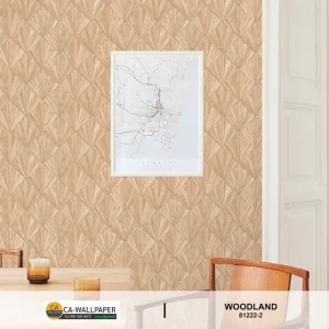 วอลเปเปอร์ลายไม้โมเดิร์น สีเหลืองครีม บีช No.81222-2