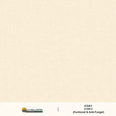วอลเปเปอร์ลายผ้า สีครีม No.81369-2