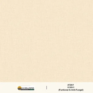 วอลเปเปอร์ลายผ้า สีน้ำตาลอ่อนอมครีม No.81369-3