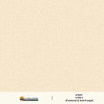 วอลเปเปอร์ลายผ้า สีน้ำตาลอ่อนอมครีม No.81369-3
