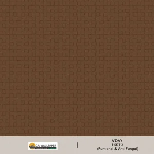 วอลเปเปอร์ลายหนัง สีน้ำตาล No.81373-3