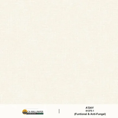 วอลเปเปอร์ลายผ้า สีครีม No.81375-1