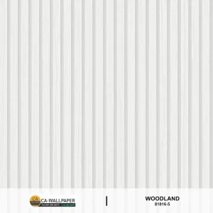 วอลเปเปอร์ลายไม้ระแนง ขนาด2cm สีขาวเทา