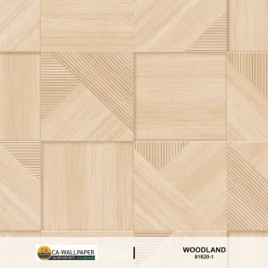 วอลเปเปอร์ลายไม้ประยุกต์ สีครีมอมชมพู