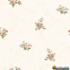 วอลเปเปอร์ลายดอกไม้ สีแดง