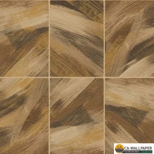 วอลเปเปอร์ลายไม้ประยุกต์ สีน้ำตาลทอง