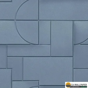 วอลเปเปอร์โมเดิร์น สีน้ำเงิน No.88665-3