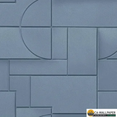 วอลเปเปอร์โมเดิร์น สีน้ำเงิน No.88665-3