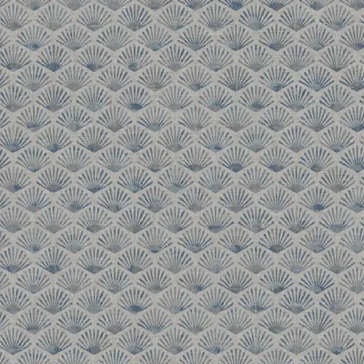 วอลเปเปอร์ลายพัด สีกรมท่า พื้นเทา No.SV1002-3