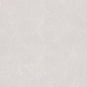 วอลเปเปอร์ลายวงกลม สีขาวครีมปนเงิน 37900-1