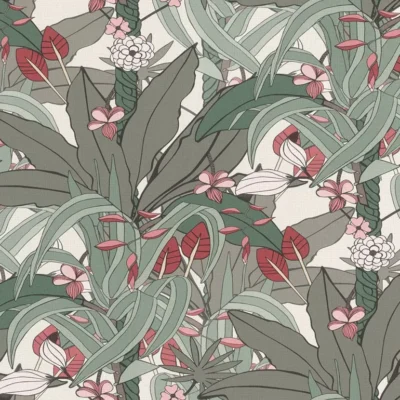 วอลเปเปอร์ลายใบไม้ Tropical Style No.538915