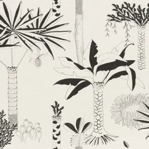 วอลเปเปอร์ลายใบไม้ต้นไม้ Tropical Style No.540031