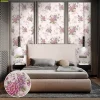 วอลเปเปอร์สีพื้นชมพูลายดอกไม้ รหัส 6A22