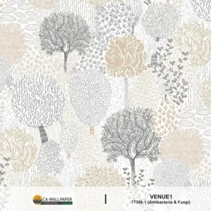 วอลเปเปอร์ลายต้นไม้ ป่าไม้มินิมอล No.77306-1