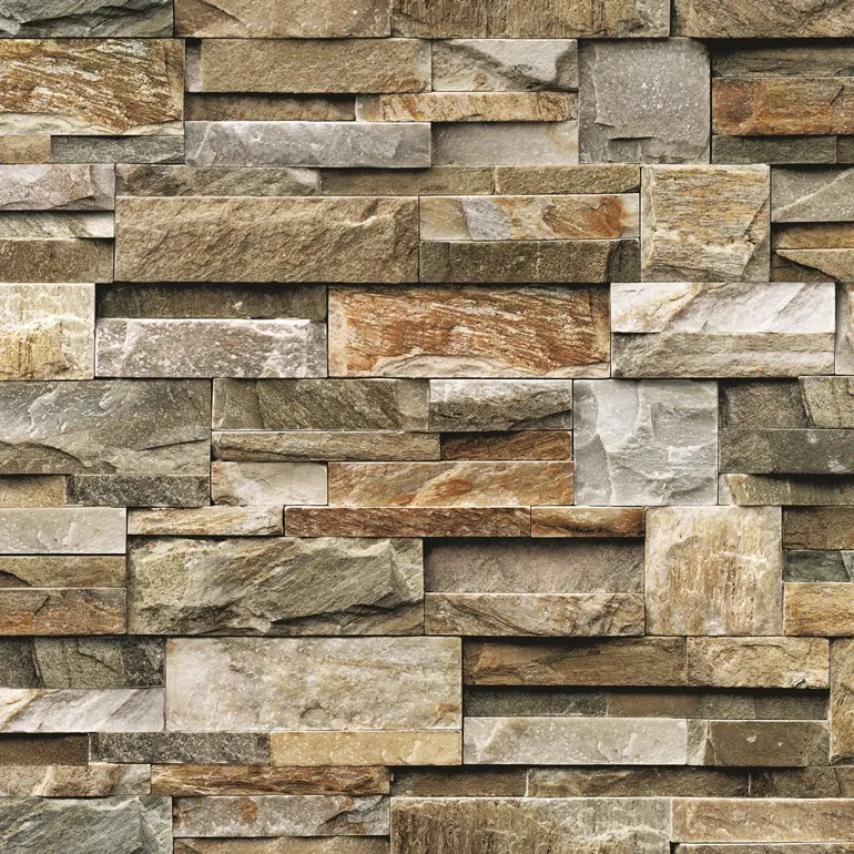 วอลเปเปอร์ลายหินกาบ สีน้ำตาล No.87038-2