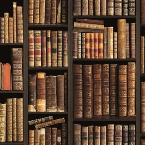 วอลเปเปอร์ลายชั้นหนังสือ No.88418-1