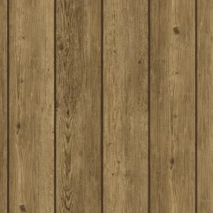 วอลเปเปอร์ลายไม้ แผ่นกว้าง 13 ซม สีน้ำตาลเหลือง No.88427-2