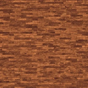 วอลเปเปอร์ลายหินก้อนเล็ก สีน้ำตาลส้มอิฐ No.88432-4