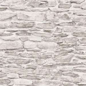 วอลเปเปอร์ลายอิฐ สีขาวเทา No.88434-1