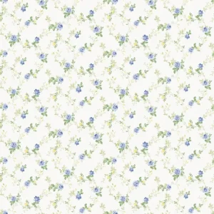 Alternative view of วอลเปเปอร์ลายดอกไม้สีฟ้าน้ำเงิน No.88463-2